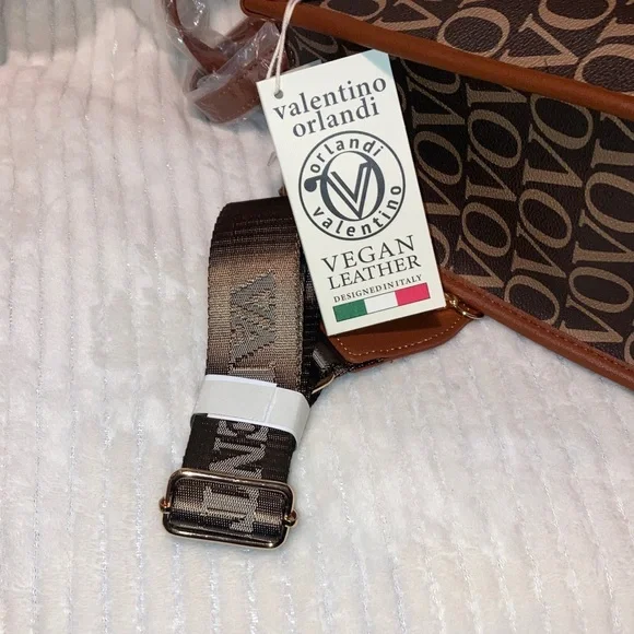 Valentino Orlandi Elegant Brown and Tan Tote NWT perfect condition - Picture 5 of 7